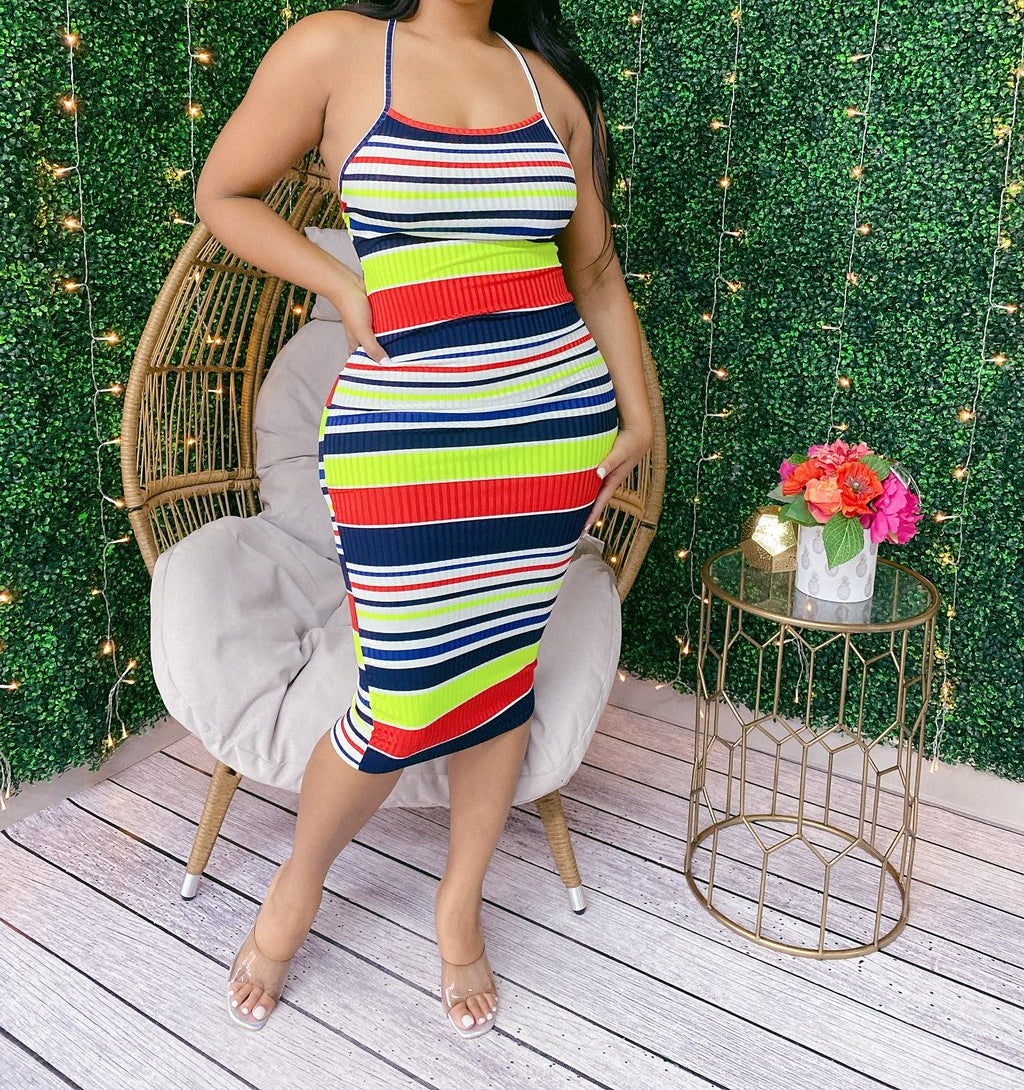 Muilt Stripe Dress
