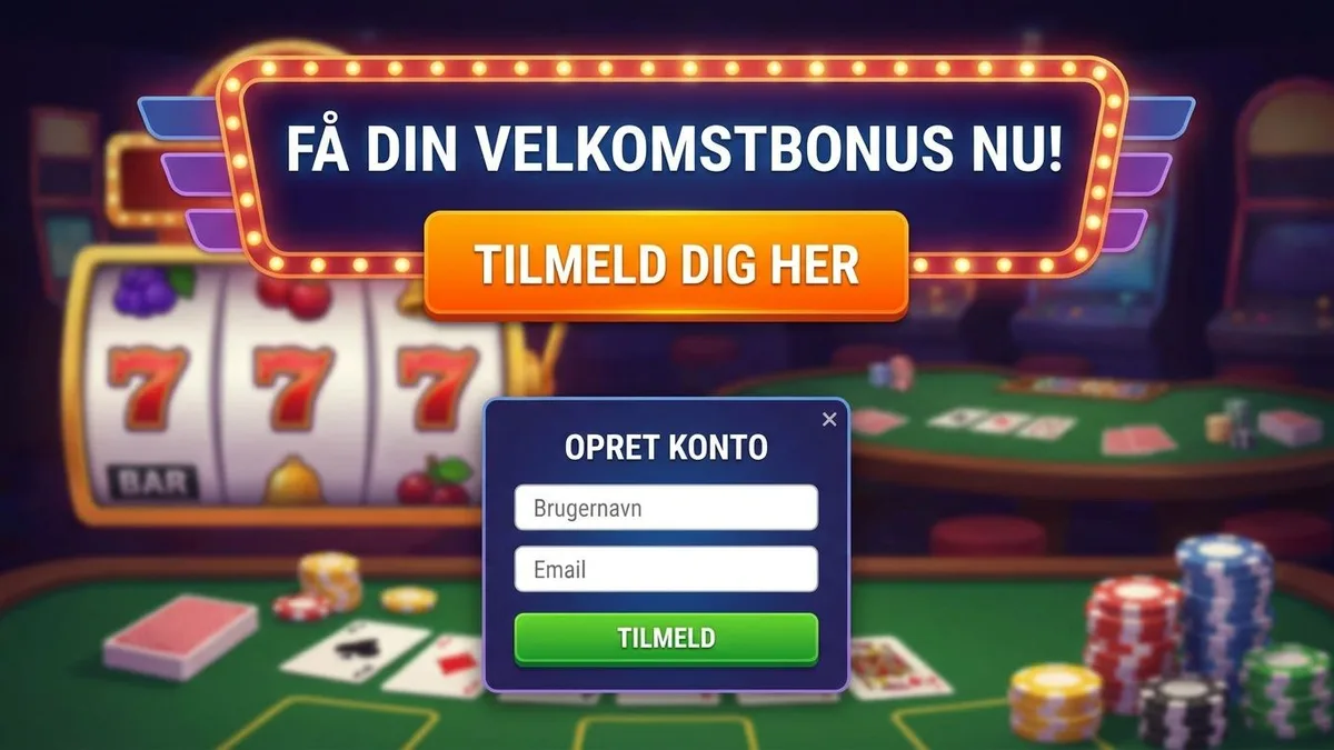 Tilmelding med bonus